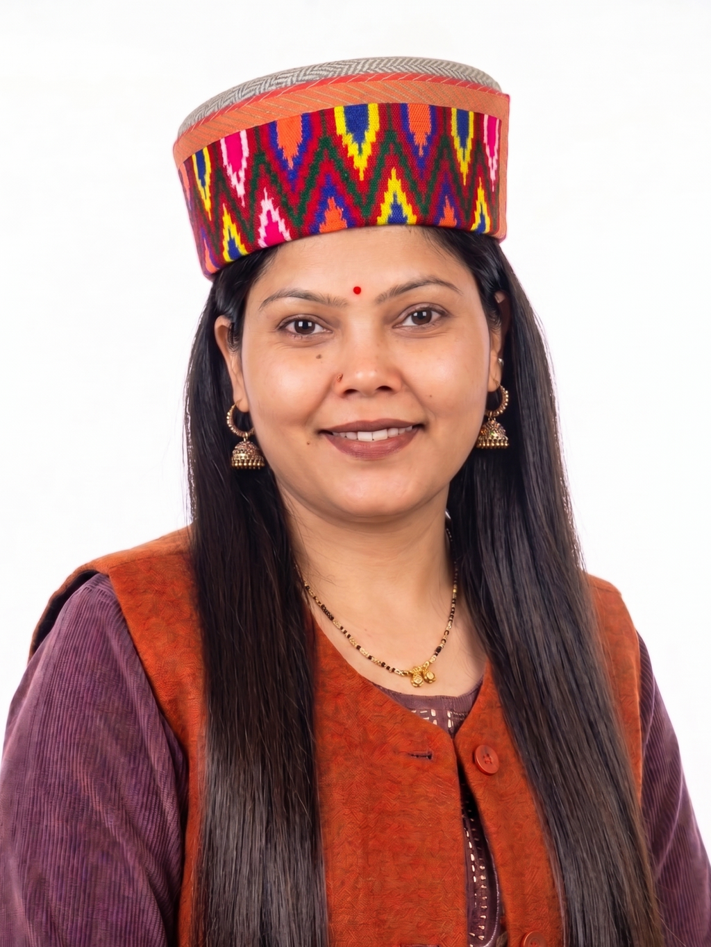Traditional Himachali Woolen Topi / Cap- KULLU LEHARI | handcrafted | intricately woven band