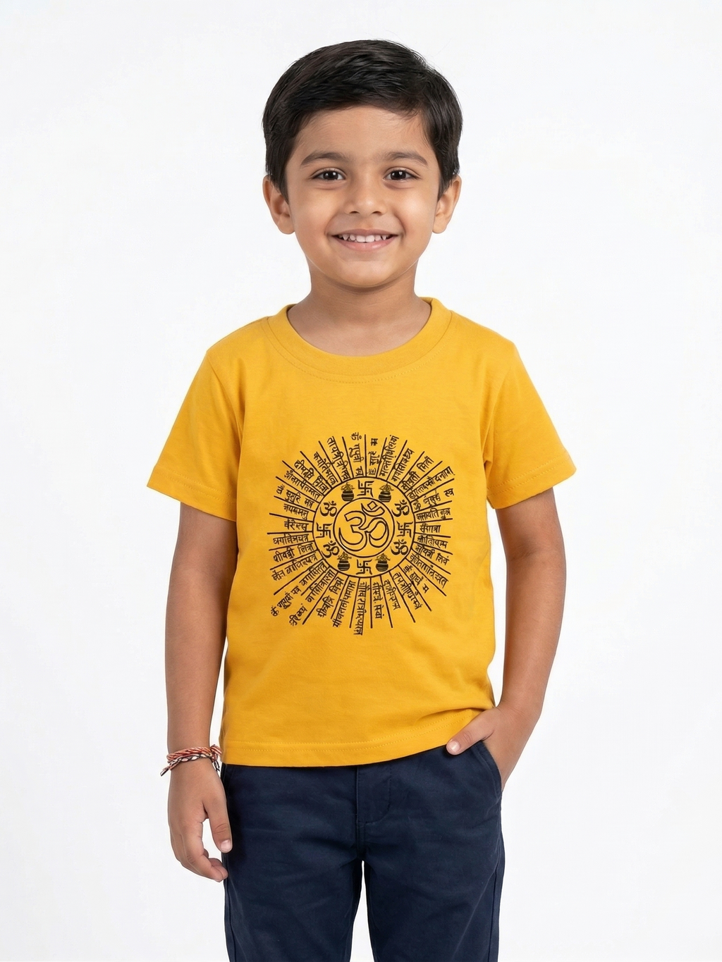 Kids | 'Mantra' Cotton T-Shirt | round neck | intricate graphics