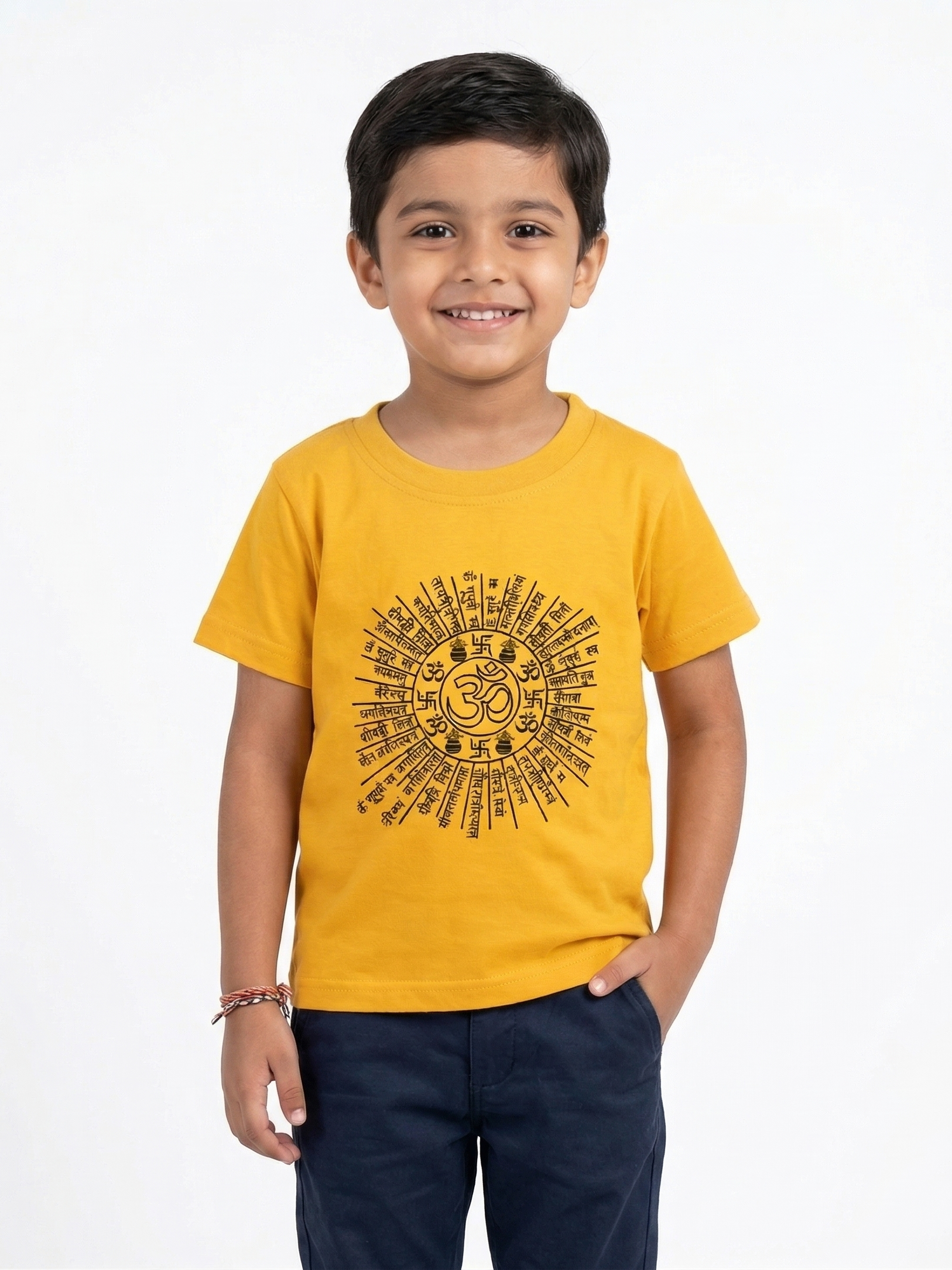 Kids | 'Mantra' Cotton T-Shirt | round neck | intricate graphics