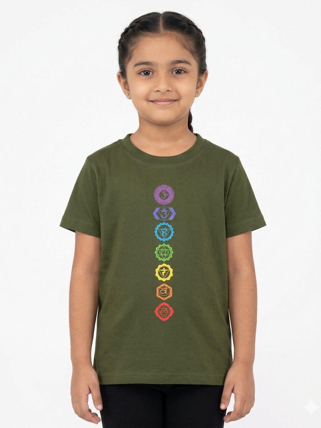 Kids | '7-Chakra' Cotton T-Shirt | round neck | intricate graphics