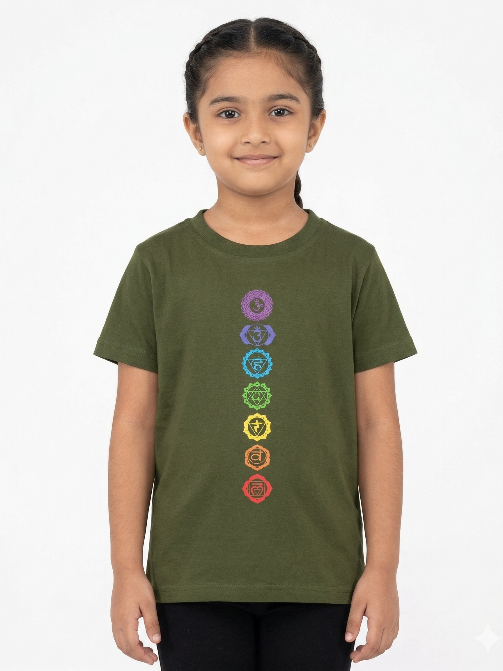 Kids | '7-Chakra' Cotton T-Shirt | round neck | intricate graphics