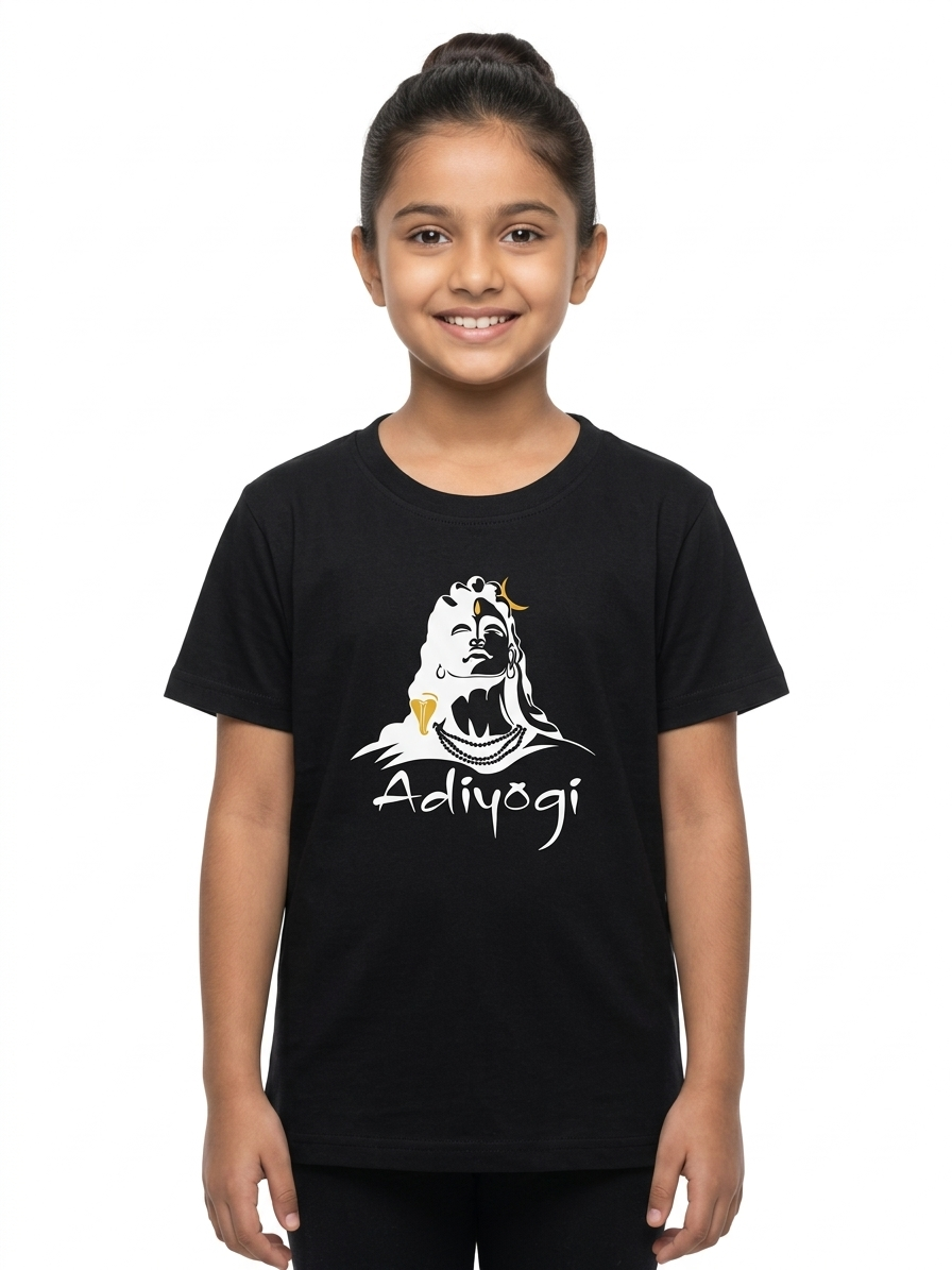 Kids | 'Adiyogi' Cotton T-Shirt | round neck | intricate graphics