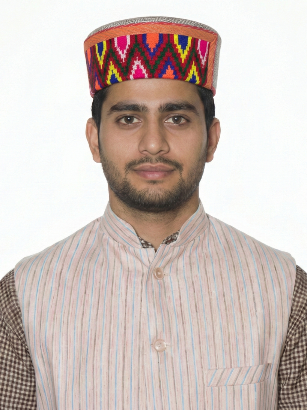 Traditional Himachali Woolen Kullu Topi / Cap- LEHARI | handcrafted | intricately woven band