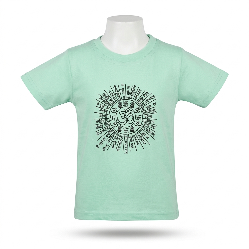 Kids | 'Mantra' Cotton T-Shirt | round neck | intricate graphics