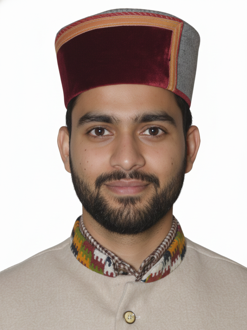Traditional Woolen Himachali Topi / Cap- MAROON RED | Kullu style | handcrafted