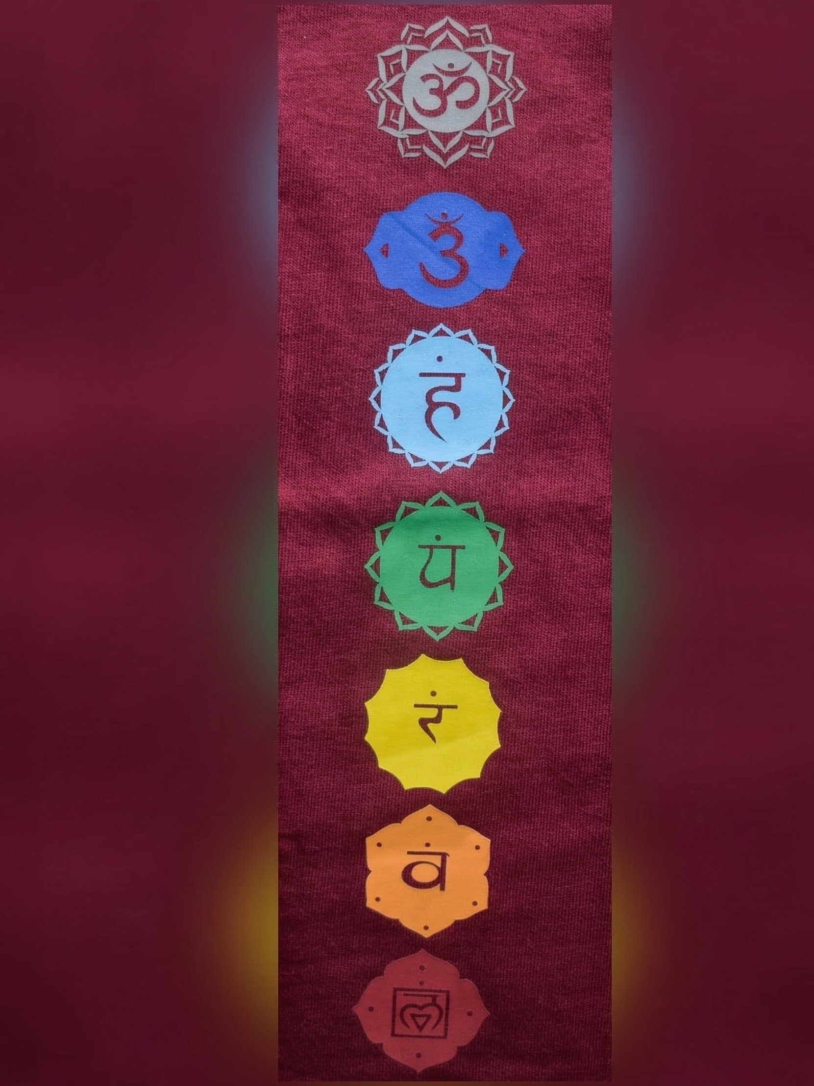 Unisex | '7-Chakra' Cotton Yoga T-Shirt | half sleeve | round neck | stretchable loose fit