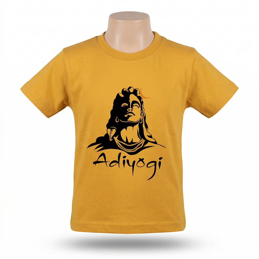 Kids | 'Adiyogi' Cotton T-Shirt | round neck | intricate graphics