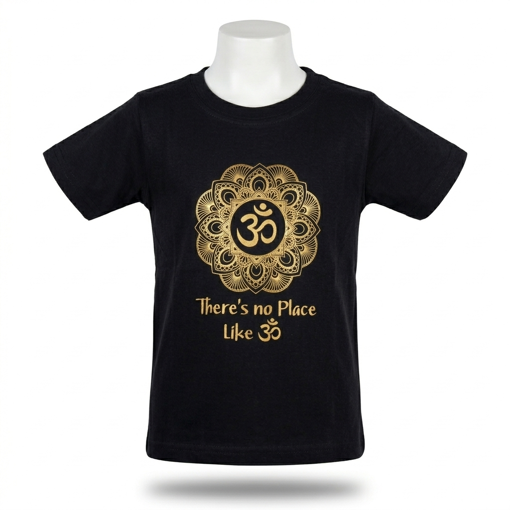Kids | 'Om Mandala' Cotton T-Shirt | round neck | intricate graphics