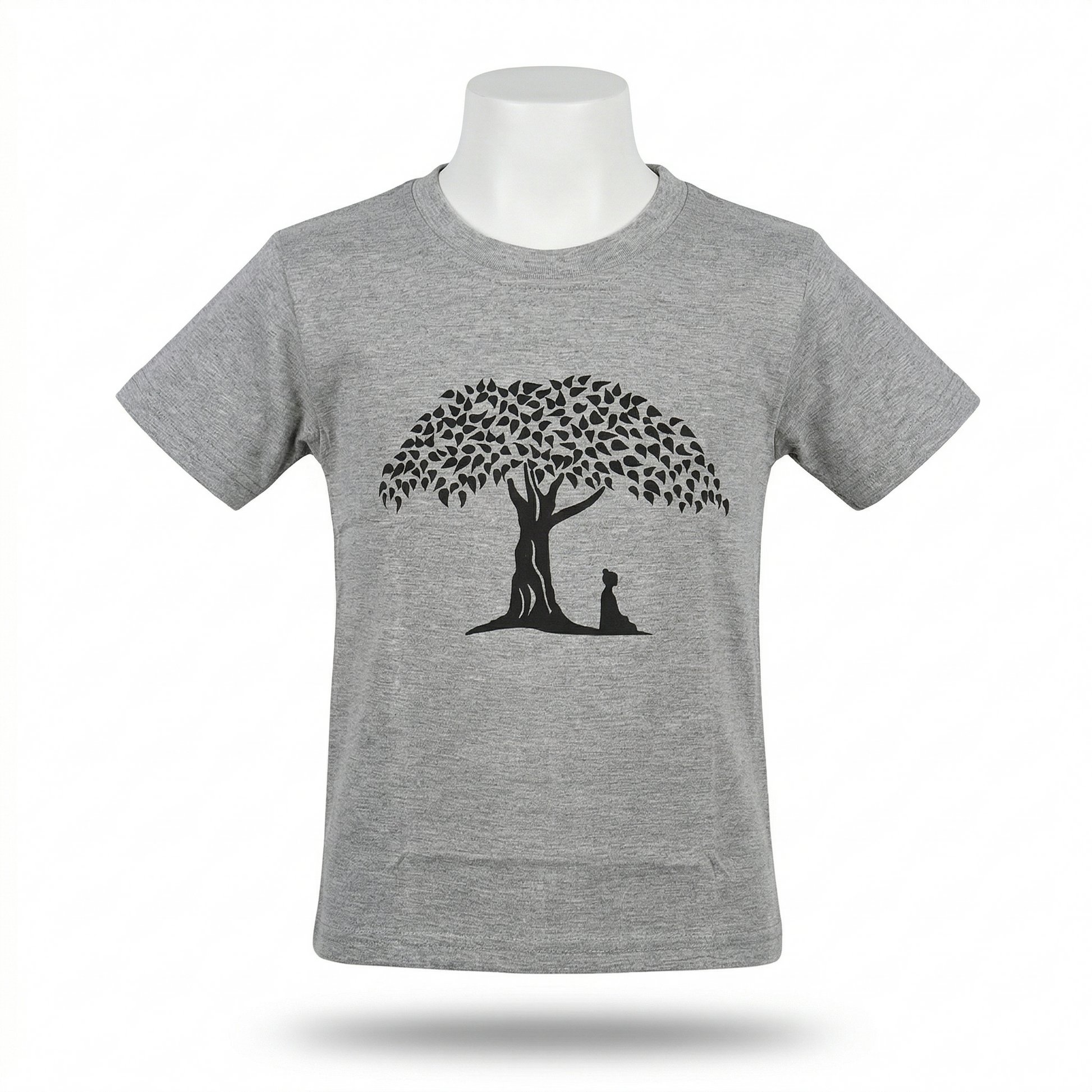 Kids | 'Buddha Tree' Cotton T-Shirt | round neck | intricate graphics