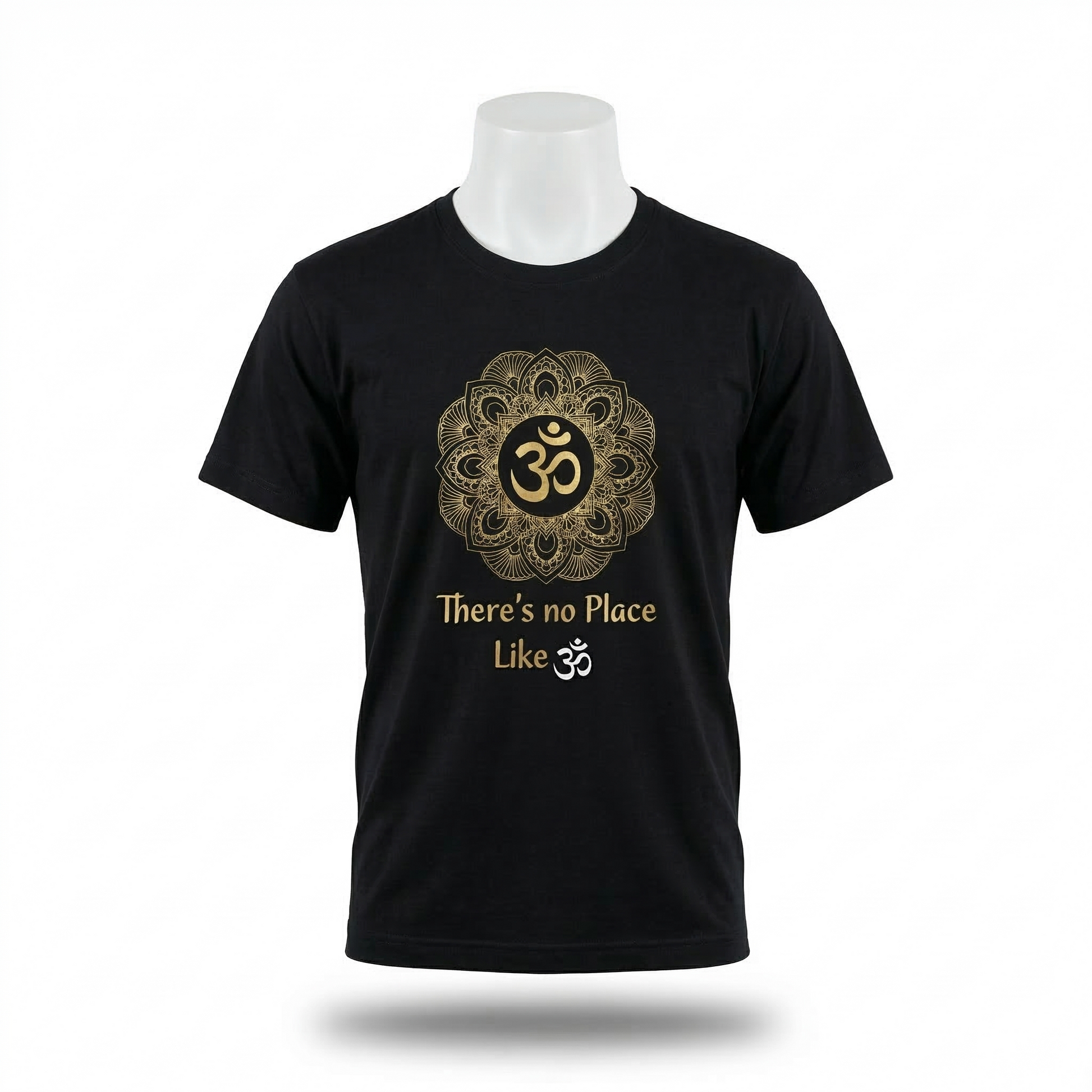 Unisex | 'Om' Cotton Yoga T-Shirt | half sleeve | round neck | stretchable loose fit