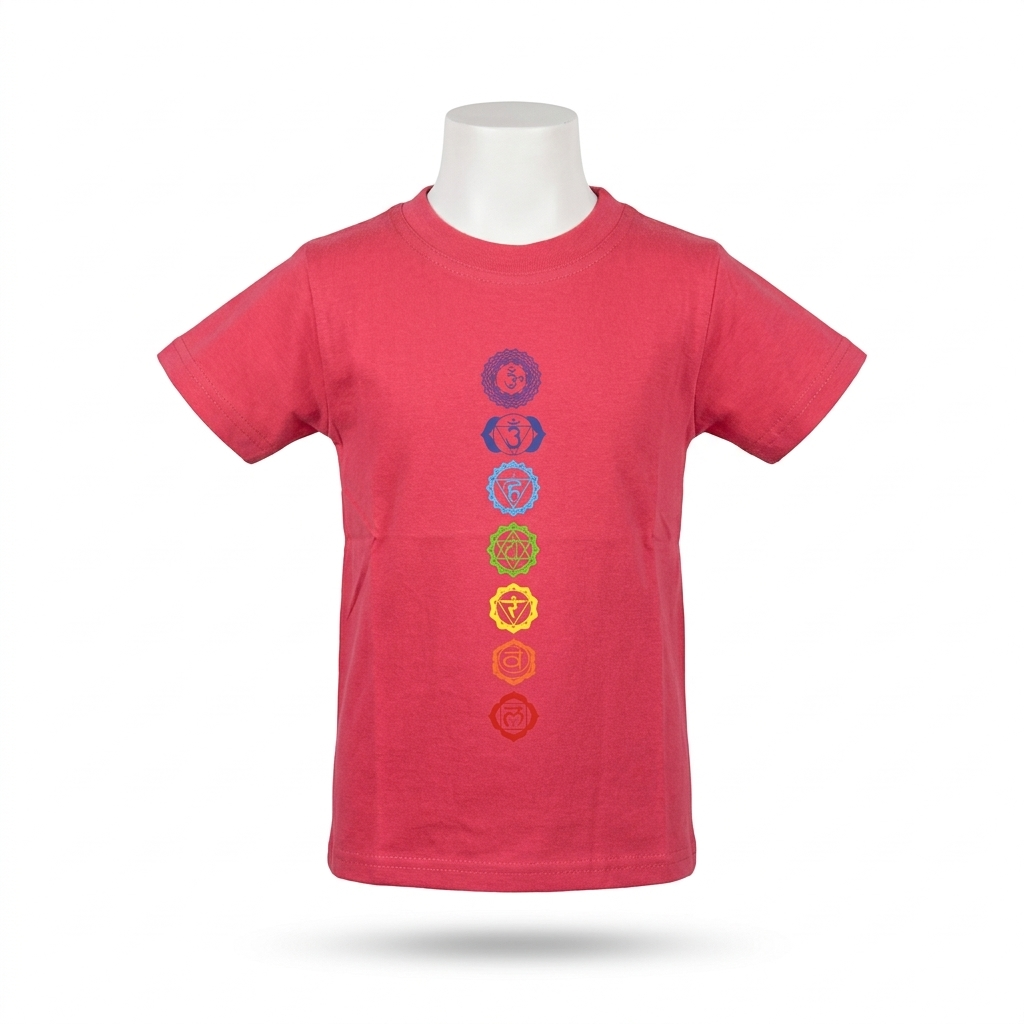 Kids | '7-Chakra' Cotton T-Shirt | round neck | intricate graphics