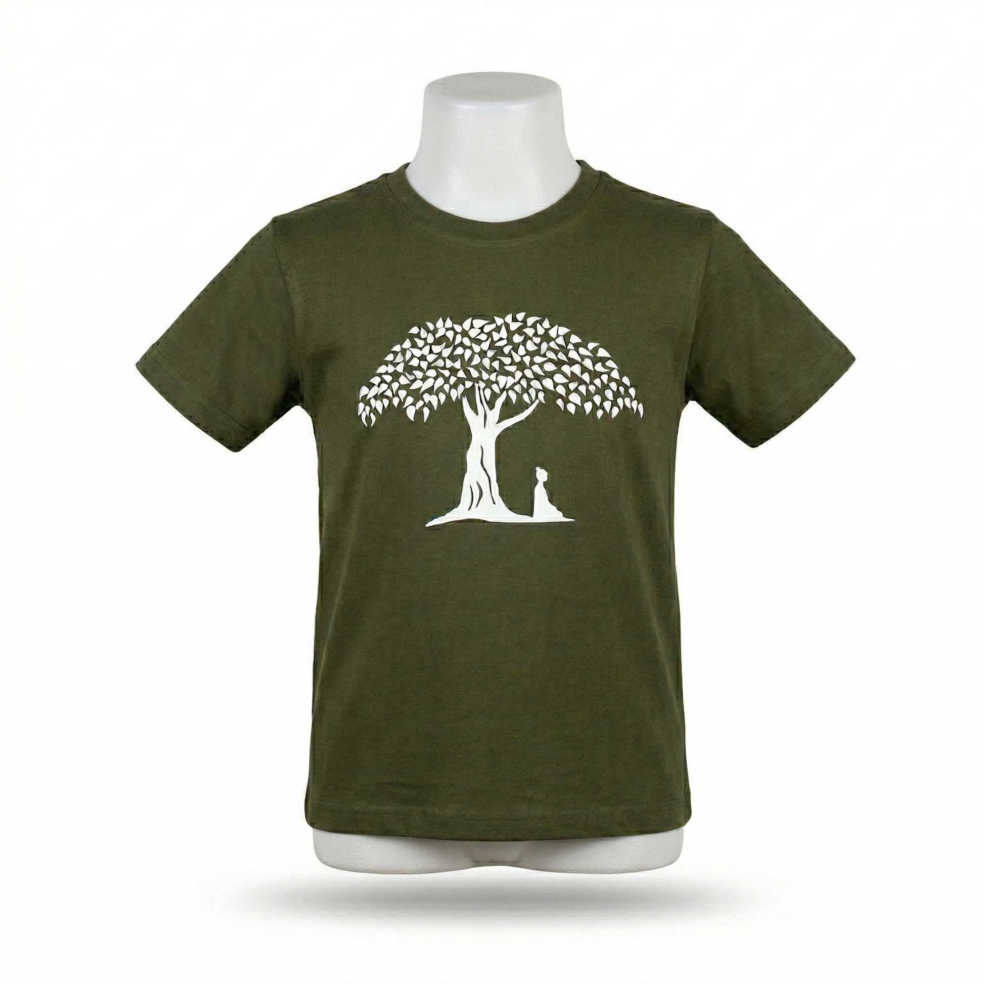Kids | 'Buddha Tree' Cotton T-Shirt | round neck | intricate graphics