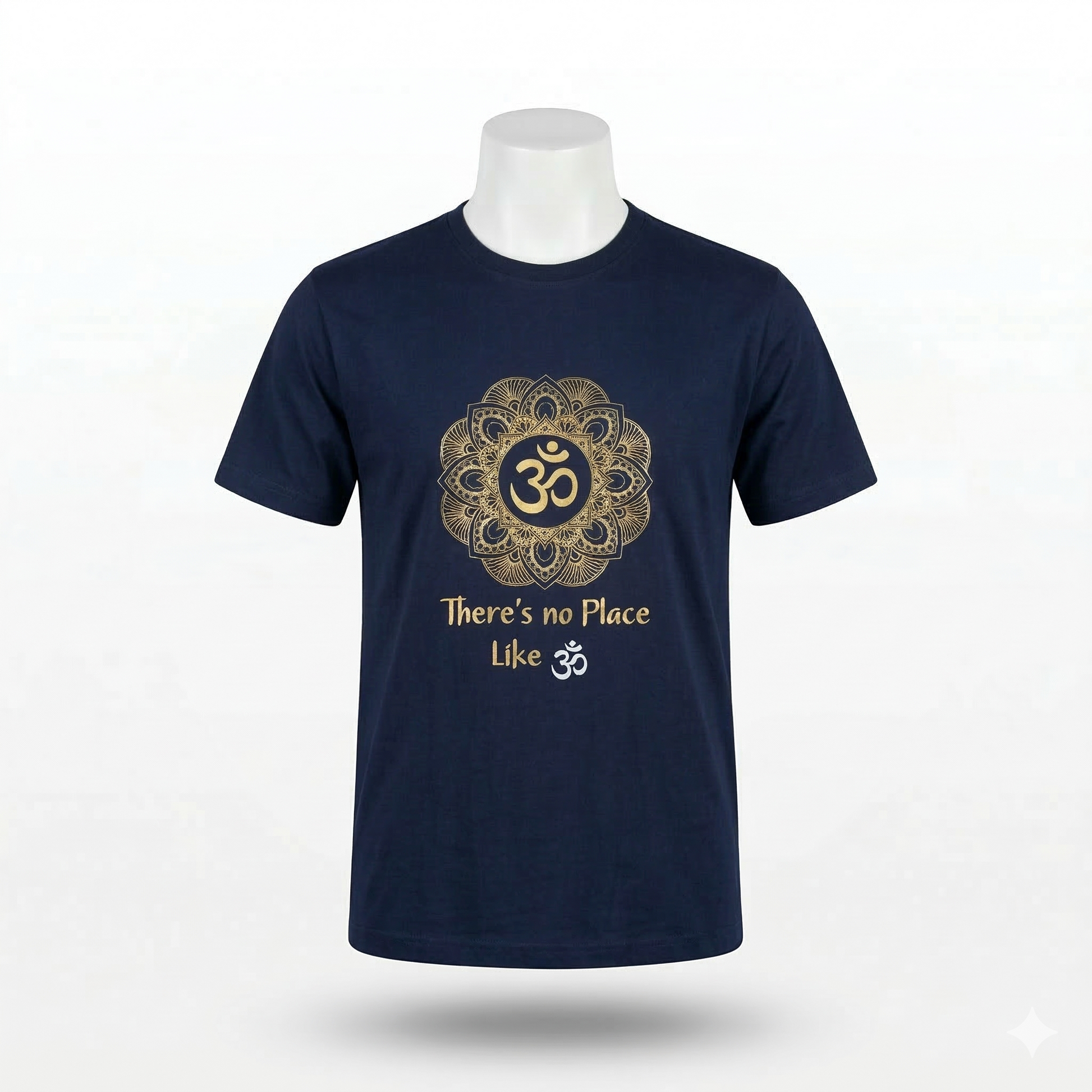 Unisex | 'Om' Cotton Yoga T-Shirt | half sleeve | round neck | stretchable loose fit