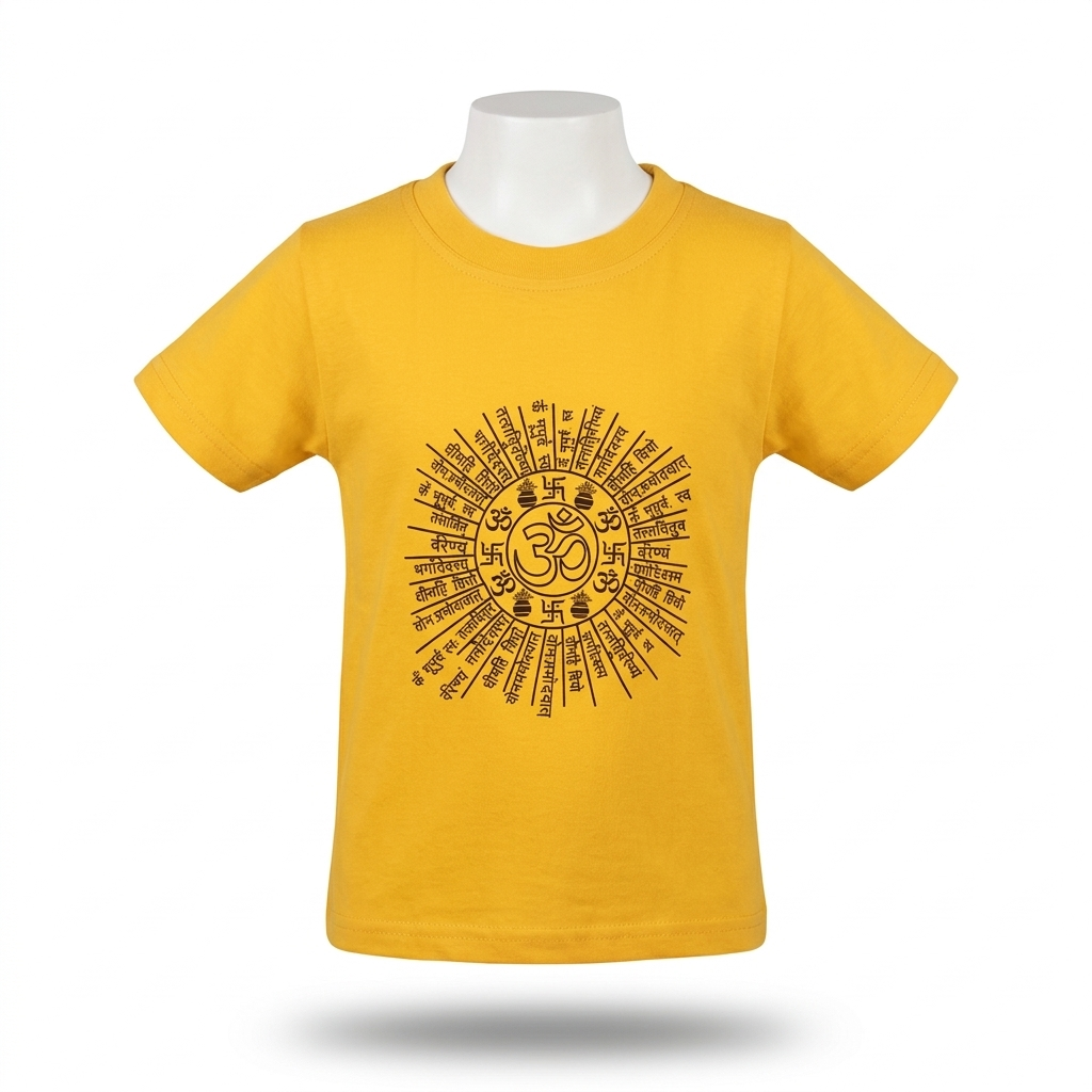 Kids | 'Mantra' Cotton T-Shirt | round neck | intricate graphics