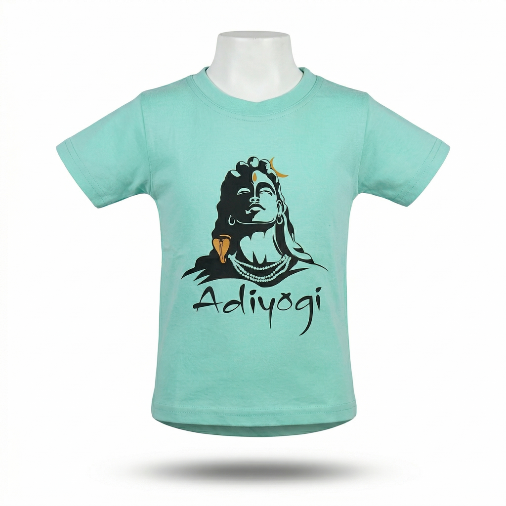 Kids | 'Adiyogi' Cotton T-Shirt | round neck | intricate graphics