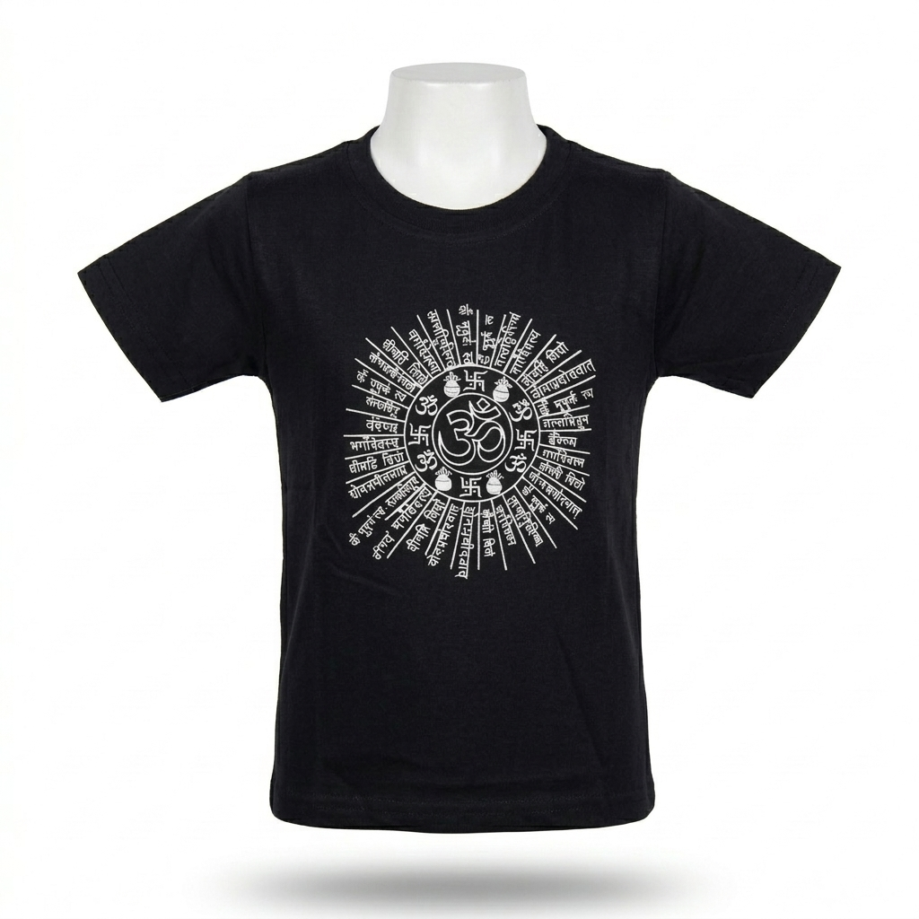 Kids | 'Mantra' Cotton T-Shirt | round neck | intricate graphics