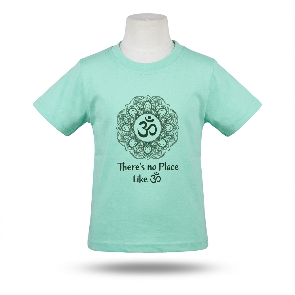 Kids | 'Om Mandala' Cotton T-Shirt | round neck | intricate graphics