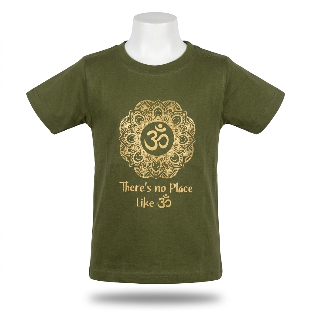 Kids | 'Om Mandala' Cotton T-Shirt | round neck | intricate graphics