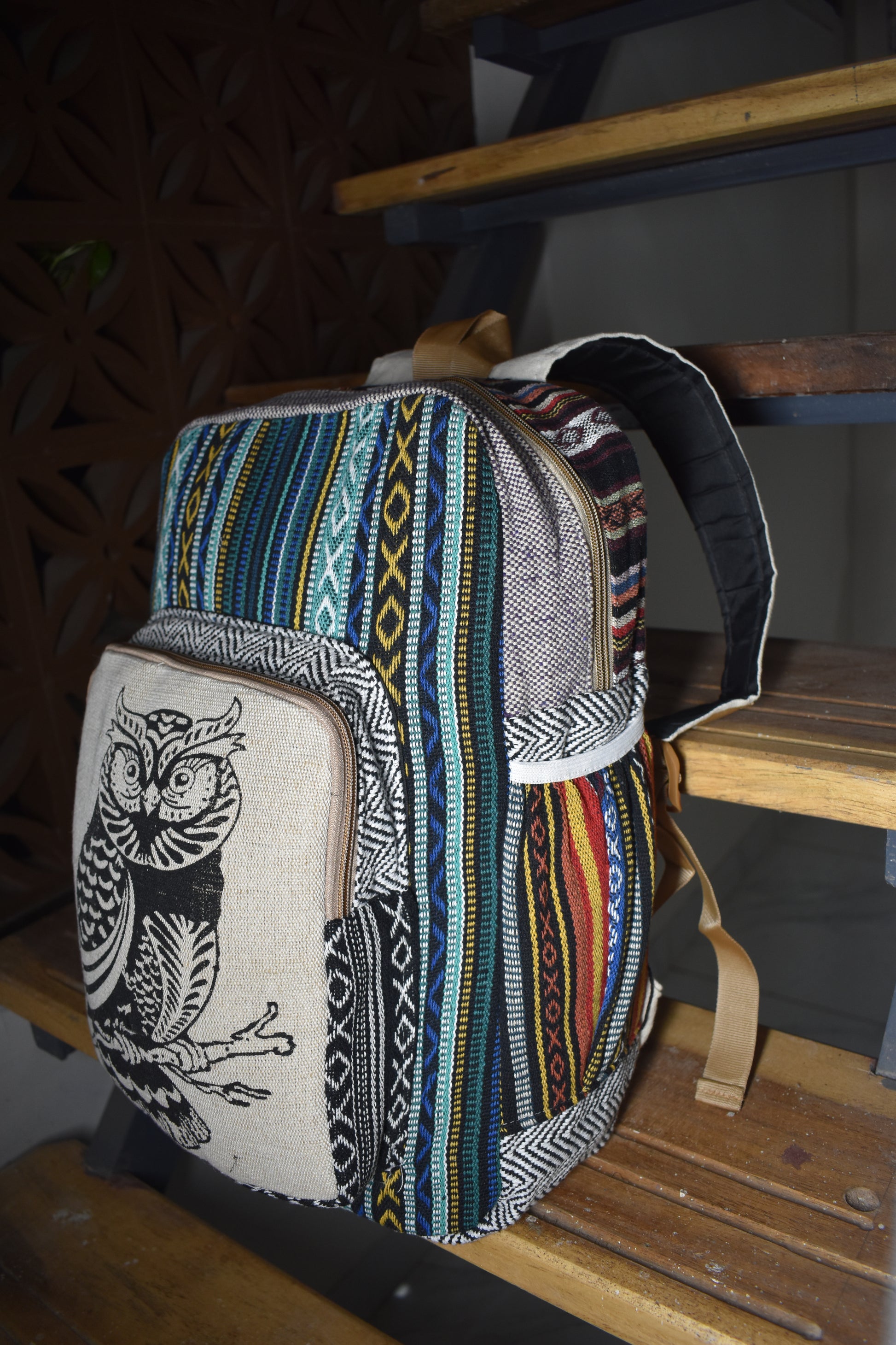 Block-printed Cotton Bag Pack | assorted multicoloured & textured pattern | large size | unisex