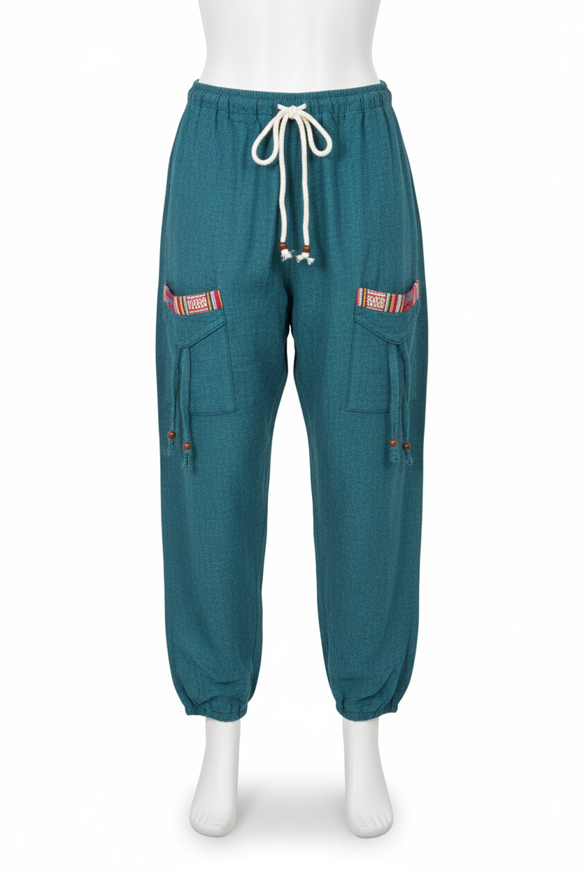 Unisex | Himalayan Patti Khadi Jogger/ Pajama | front pockets | plain