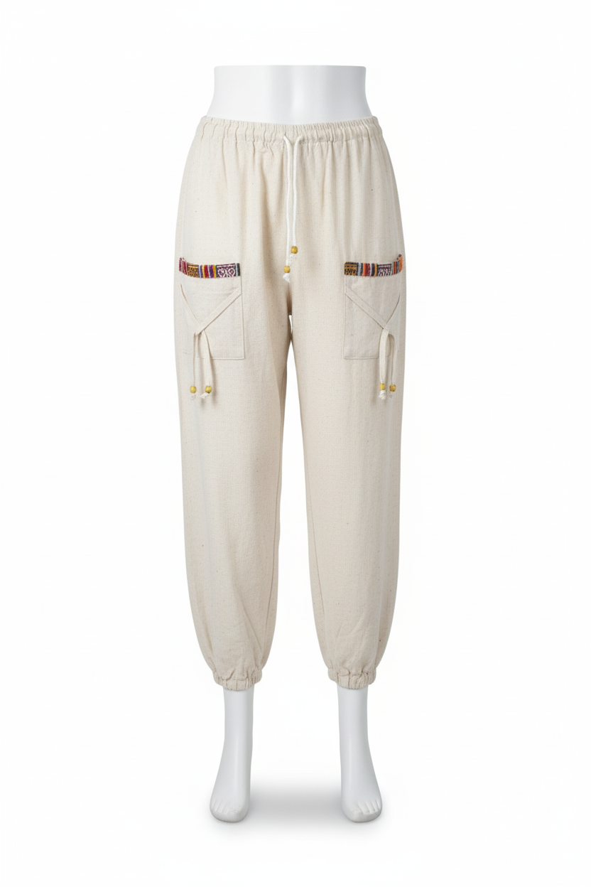 Unisex | Himalayan Patti Khadi Jogger/ Pajama | front pockets | plain