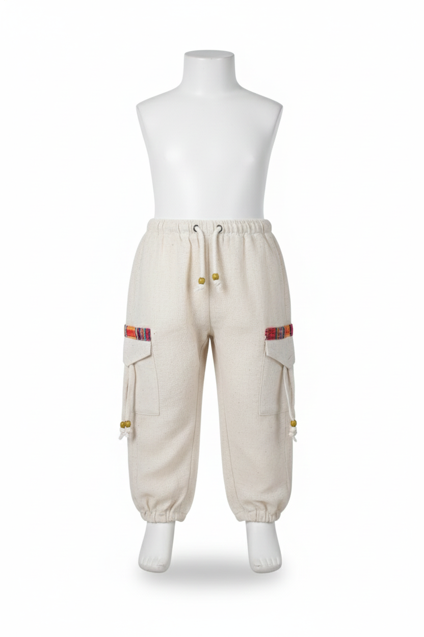 Kids | Himalayan Patti Khadi Jogger/ Pajama | front pockets | plain