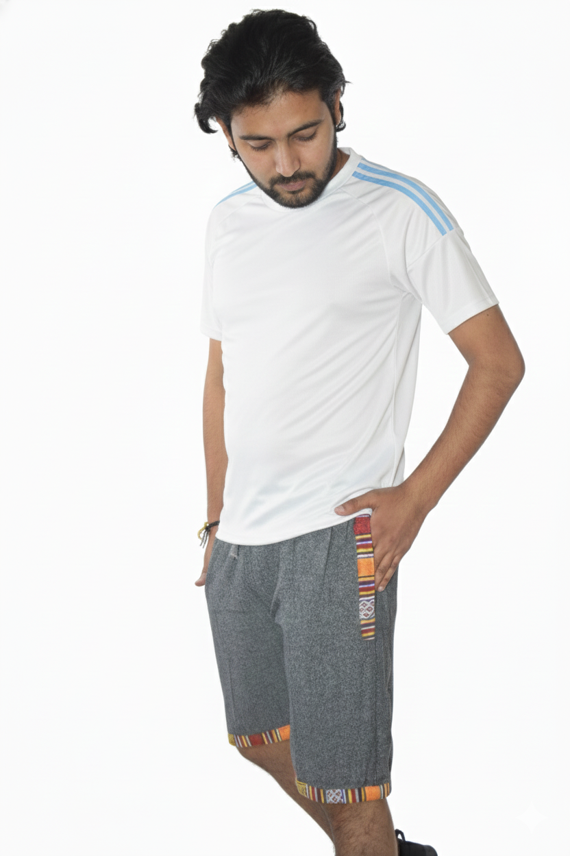 Unisex | Himalayan Patti Khadi Cotton Nicker/ Shorts | side pockets| plain