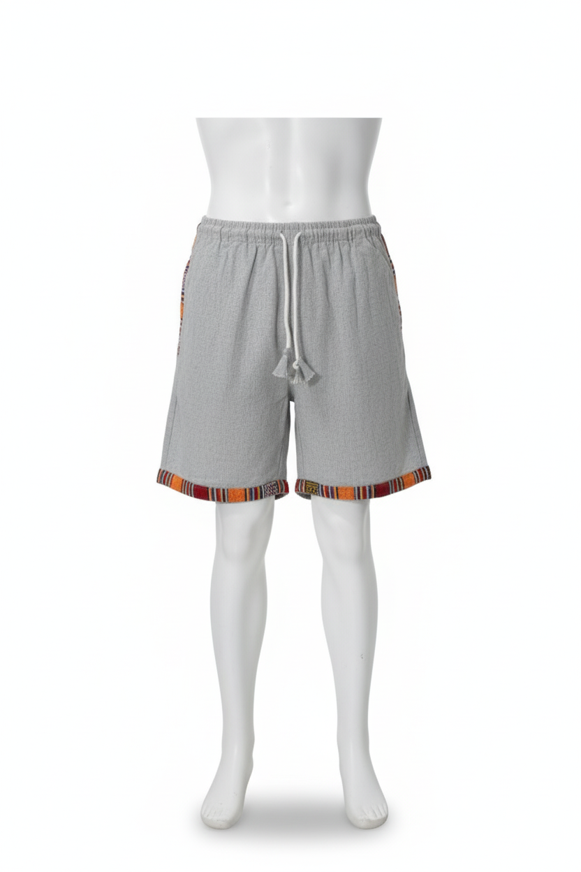Unisex | Himalayan Patti Khadi Cotton Nicker/ Shorts | side pockets| plain