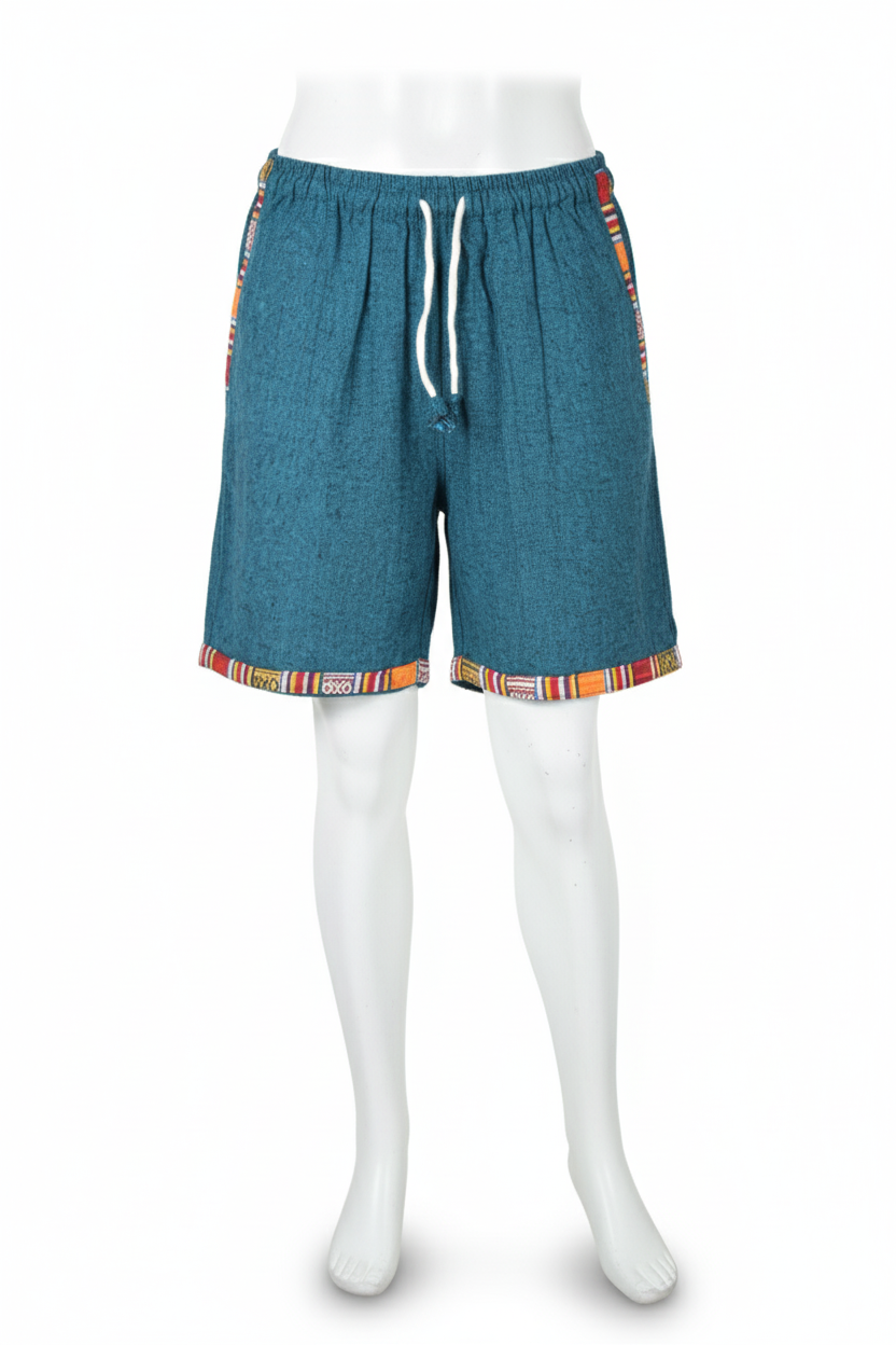 Unisex | Himalayan Patti Khadi Cotton Nicker/ Shorts | side pockets| plain