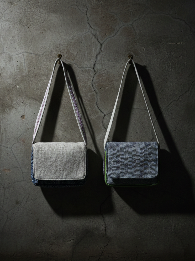 Cotton Flap Bag | assorted multicoloured & Textured pattern | shoulder strap | unisex