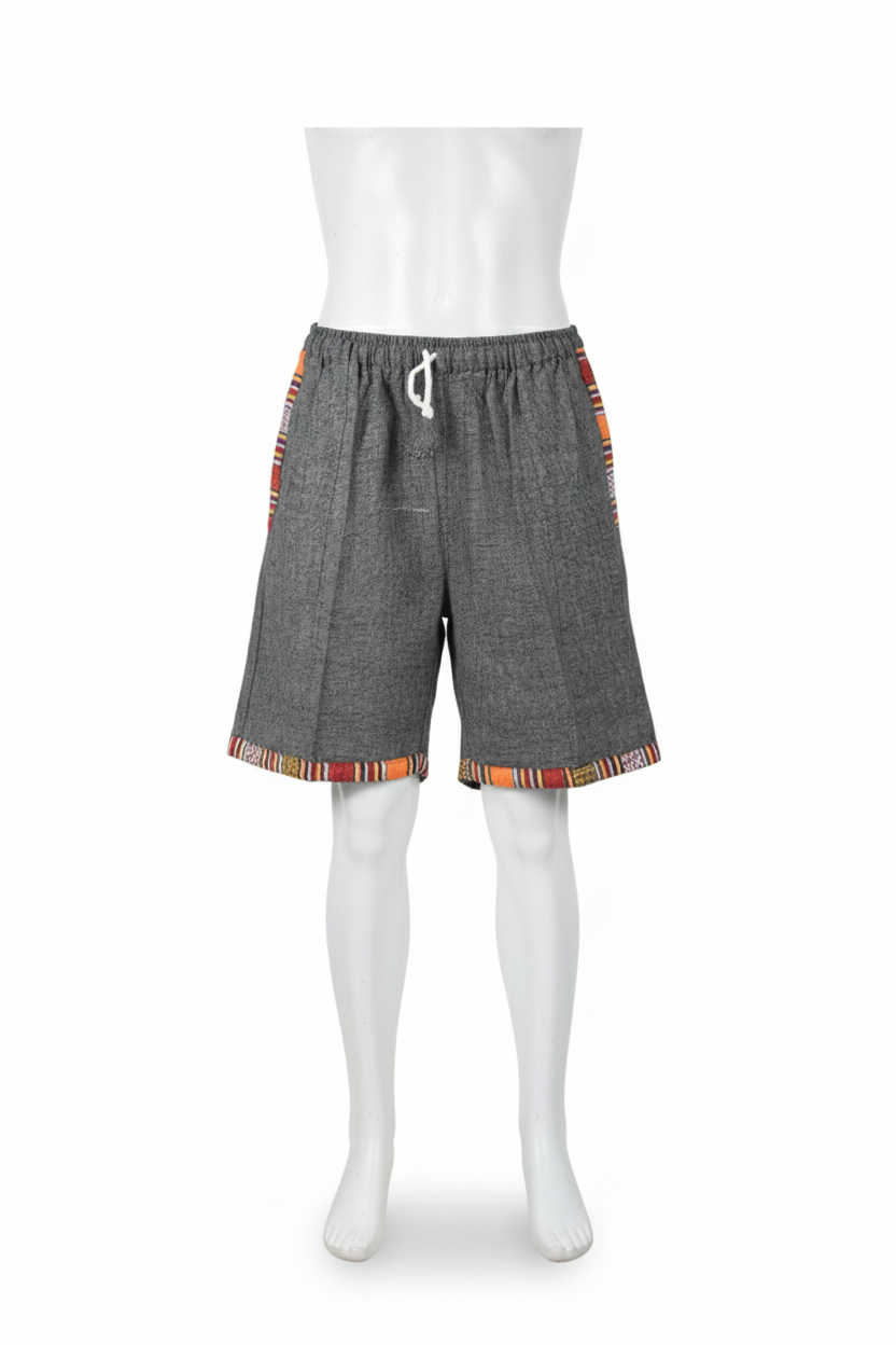 Unisex | Himalayan Patti Khadi Cotton Nicker/ Shorts | side pockets| plain
