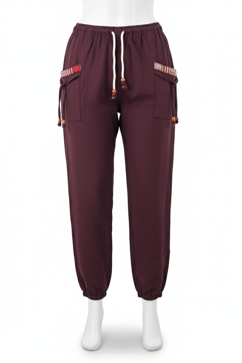 Unisex | Himalayan Patti Khadi Jogger/ Pajama | front pockets | plain