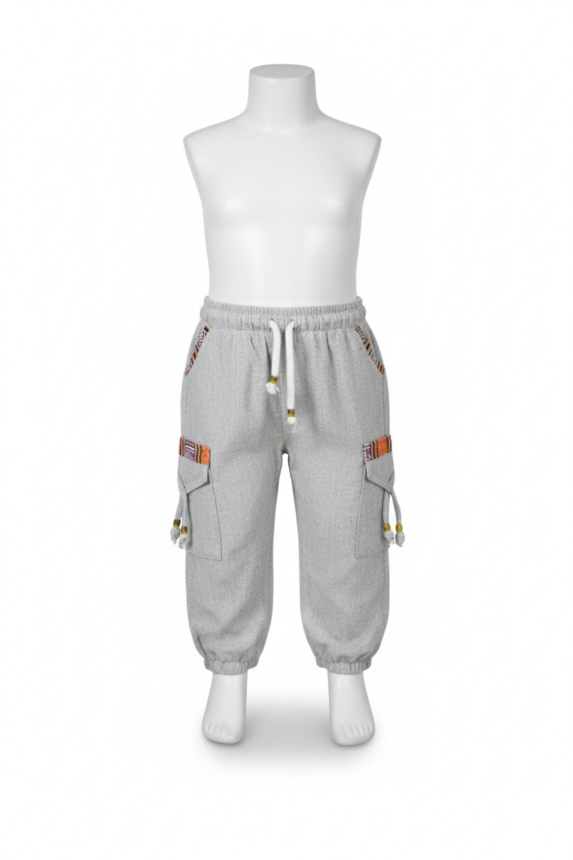 Kids | Himalayan Patti Khadi Jogger/ Pajama | front pockets | plain