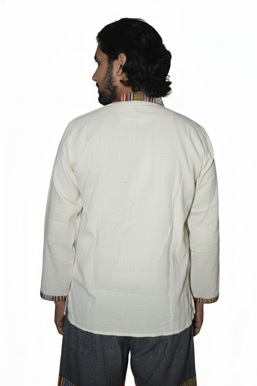 Unisex | Himalayan Patti Khadi Kurta | full sleeve | waist length | plain
