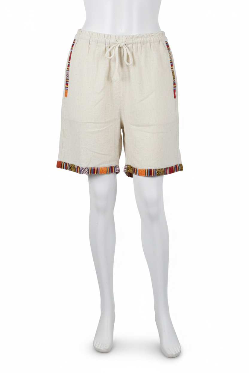 Unisex | Himalayan Patti Khadi Cotton Nicker/ Shorts | side pockets| plain