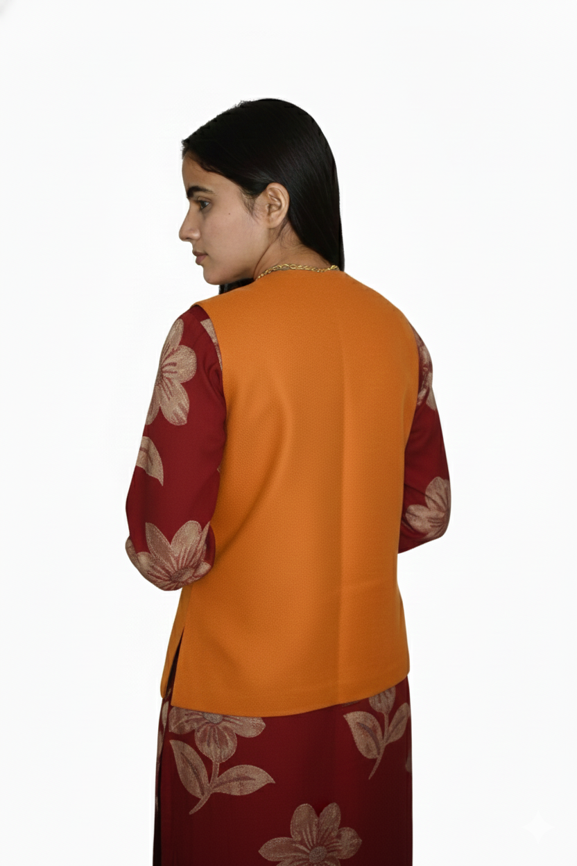 Women | Traditional Woolen Sadri | Vest-Jacket | plain